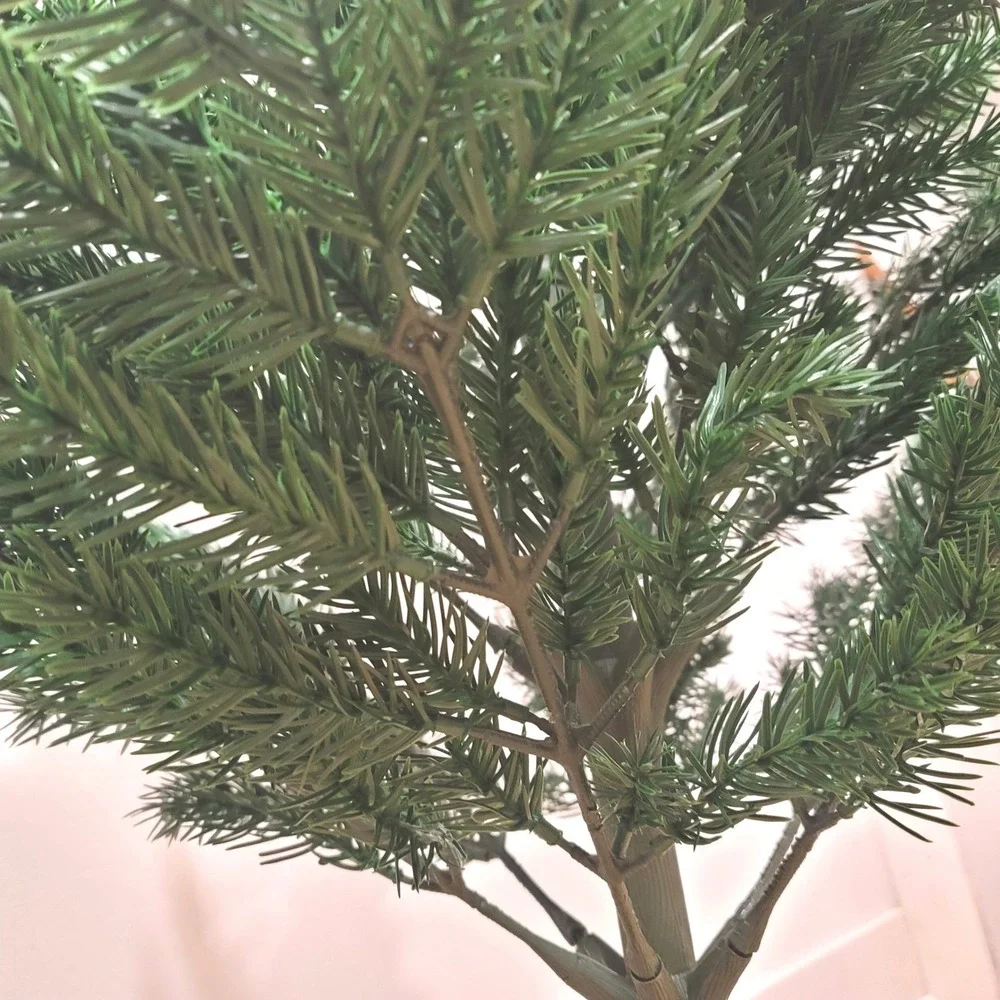 Vtg Colorado Spruce 4ft Artificial Christmas Tree Realistic Green Plastic w/Box